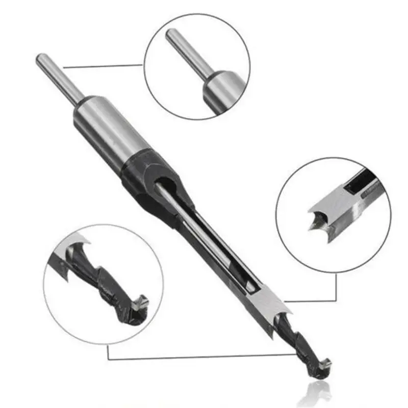 10mm Square Hole Saw Auger Drill Bit  High-Speed Steel Woodworking Hole Extended Saw Tools Household Tool  Drill Bit