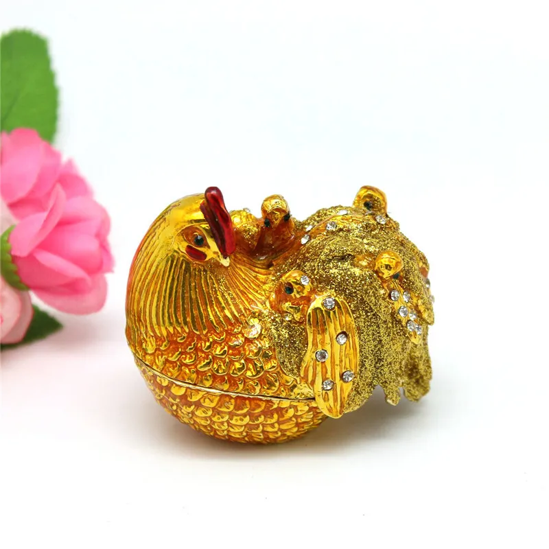 

Прямая продажа с завода, коробка для хранения ювелирных изделий в форме курицы