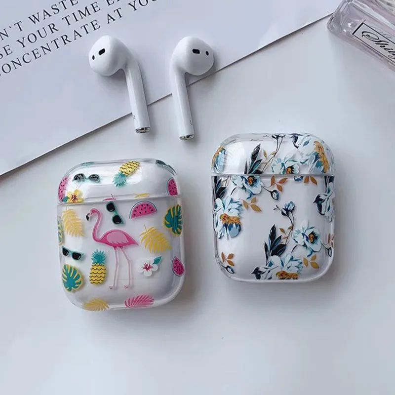 Беспроводной Bluetooth чехол для наушников Airpods чехол Роскошный Мраморный наушник чехол для Apple Air Pods 2 Earpods аксессуары 1