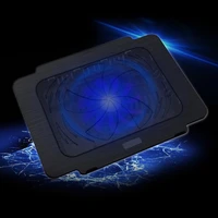 laptop cooler cooling pad base big fan usb stand for 14 inch led light notebook pc friend