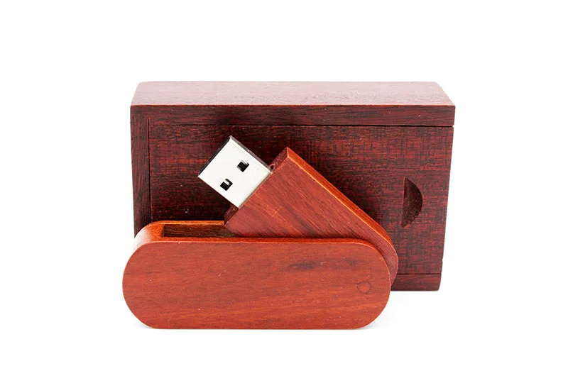 JASTER USB 3,0 логотип на заказ вращающийся деревянный usb+ коробка USB флэш-накопитель 4 Гб 16 г 32 Гб 64 г карта памяти для фотосъемки свадьбы