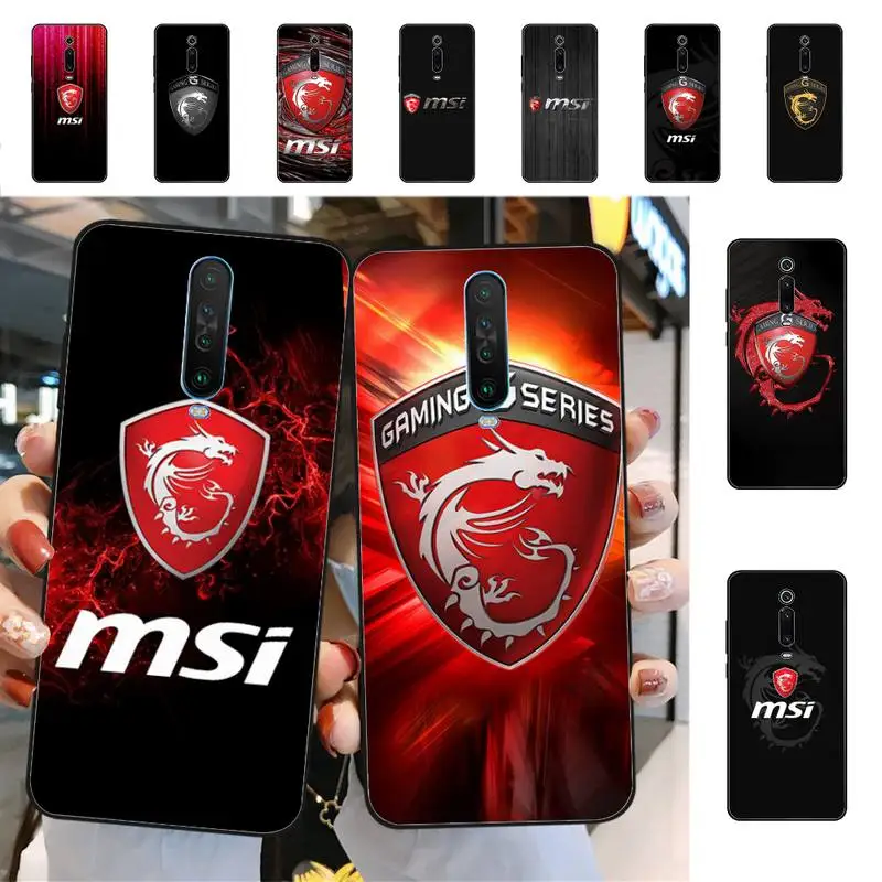 

YNDFCNB MSI Dragon Logo Phone Case for RedMi 4X 5 plus 5 6 7 8 9 A 6pro Go K20 cover