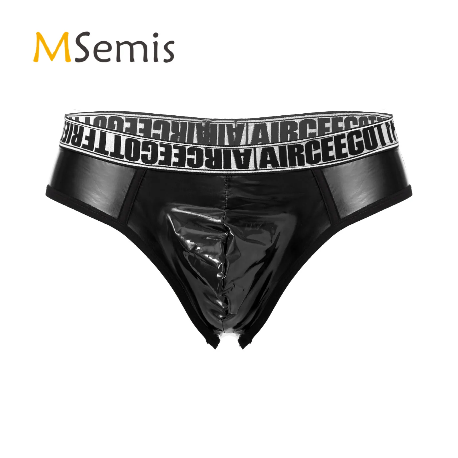Мужские трусы из искусственной кожи с принтом букв | Спорт и развлечения