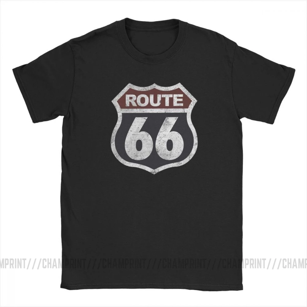 Men's Route 66 Vintage T-Shirts - Historic Mother Road Inspired Hipster Tee image 2