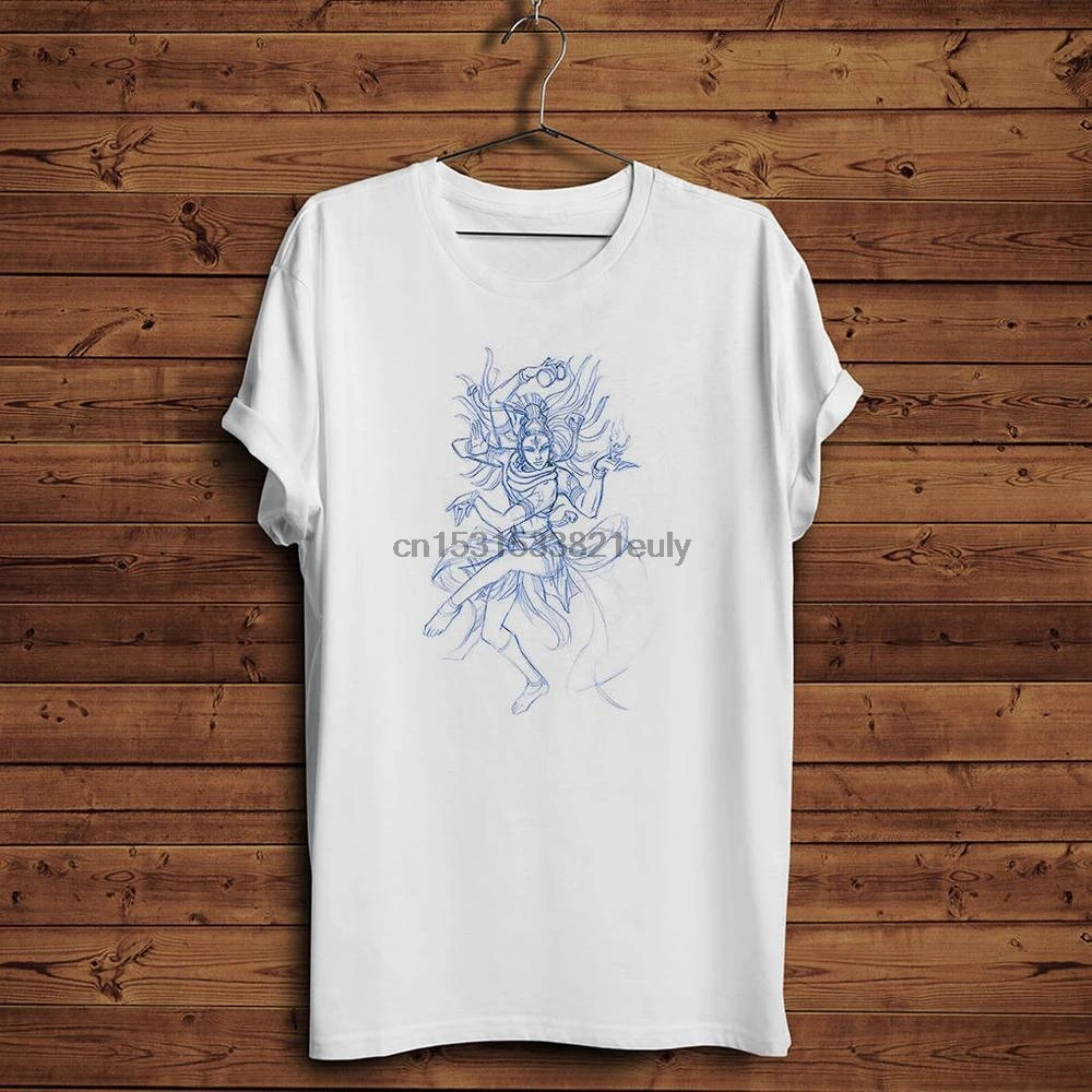 Shiva танцевальная футболка эскиз искусство Бог Йога ведический индуизм хиндуизм