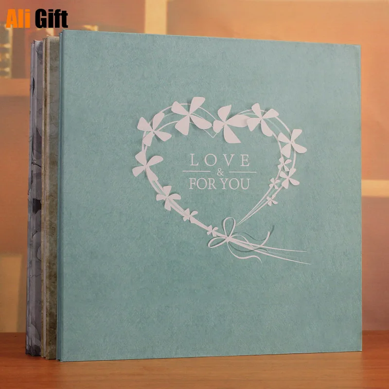 

12 Inch Self-adhesive Film Diy Handmade Album Romantic Couple Family Baby Growth Creative Wooden Cover Scrapbooking Stickers
