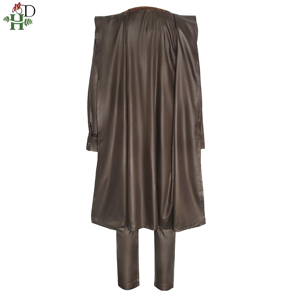 От H &amp D в африканском стиле парадная Agbada для мужчин мужские рубашки комплект из 3
