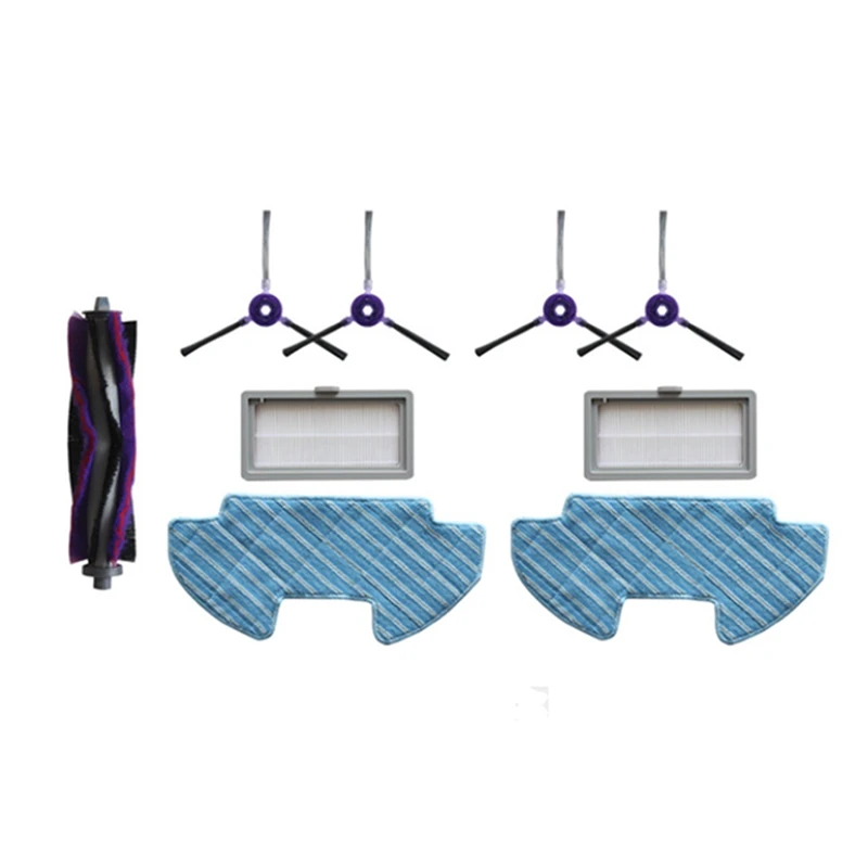

1Set HEPA Filter Side Brushes Main Brush Water Tank Kits for Media I5 VCR08 MR09 Robot Vacuum Cleaner Part Accessories