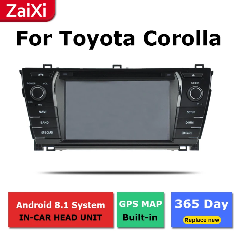ZaiXi 2Din мультимедийный плеер для Toyota Corolla E140 Sedan 2006 ~ 2013 Android радио GPS навигация IPS