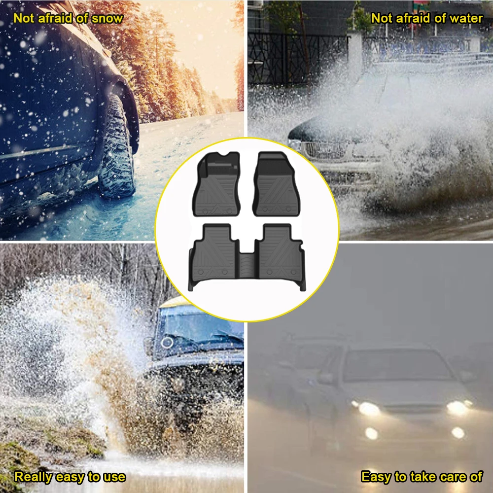 

Fully Surrounded Foot Pad For Nissan Sentra 2013 2014 2015 2016-2019 Car Waterproof Non-Slip Rubber Floor Mat TPE Car Accessorie