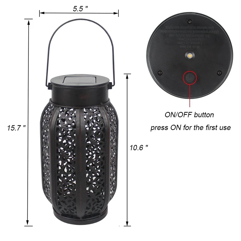 Промо-акция! Открытый водонепроницаемый Солнечный Фонарь Висячие солнечные огни