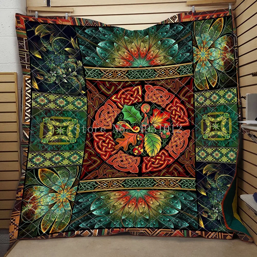 Одеяло с изображением дерева Бога красивое Мягкое высококачественное покрывало