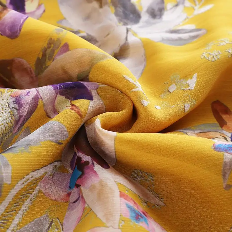

2021 Xiaozhong Floral Chiffon print dress for women