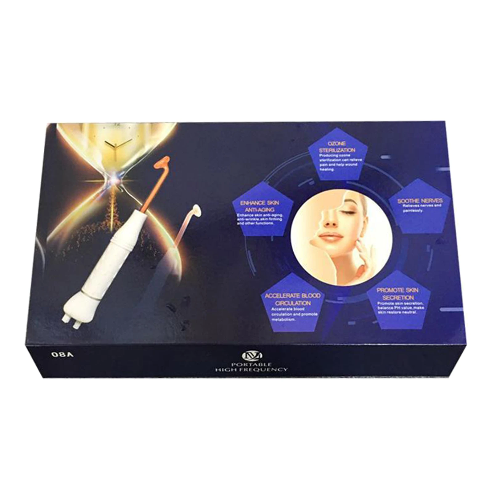 

7in1 High Frequency Facial Machine Professional w/ 7pcs Wands Acne Treatment AU Plug