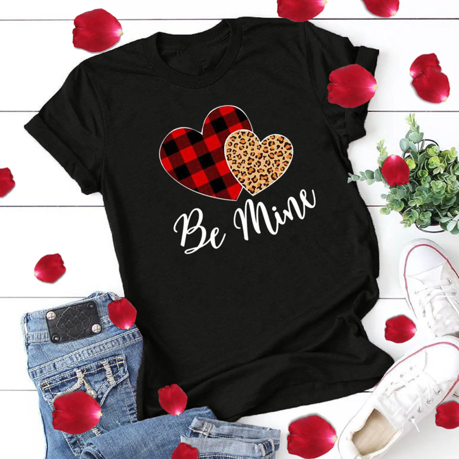 Праздничная рубашка футболка с принтом женская лидер продаж модная повседневная