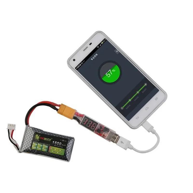 Зарядное устройство XT60 T-Plug на Micro USB для телефонов Android | Игрушки и хобби