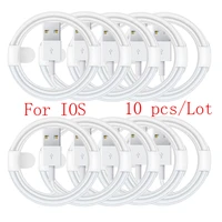 10 pcs usb charger cable for ipad cable fast for iphone charging cable for iphone 11 5s x 8 7 6s plus se xr xs ios cable