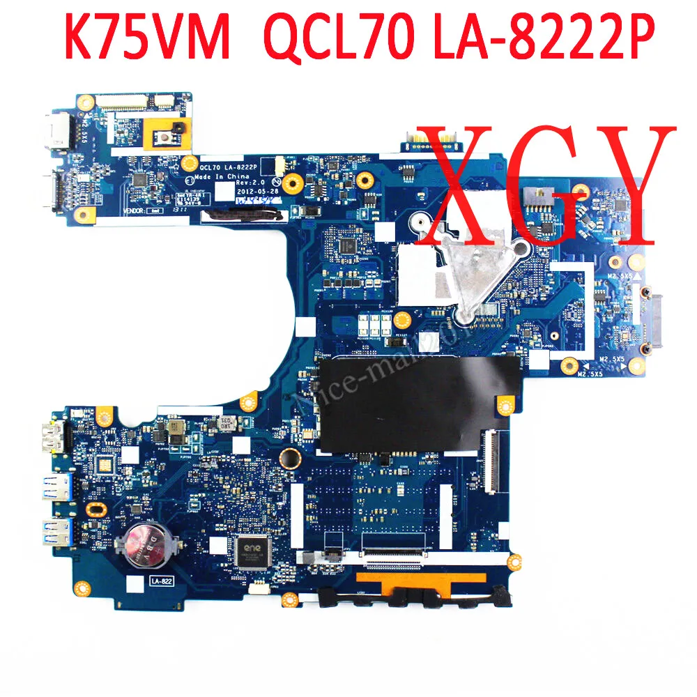 для asus k75v k75vj k75vm r700v материнская плата qcl70