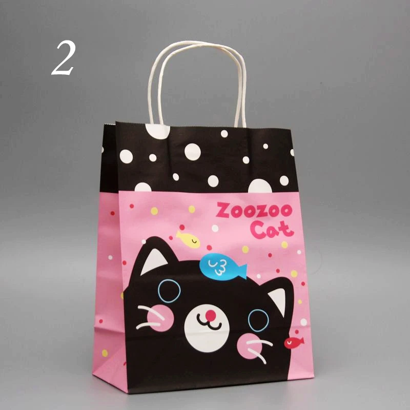 Подарочные бумажные пакеты для покупок с ручкой подарка на день рождения