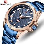 NAVIFORCE мужские часы, лучший бренд, модные роскошные деловые кварцевые часы, мужские военные спортивные водонепроницаемые наручные часы из нержавеющей стали