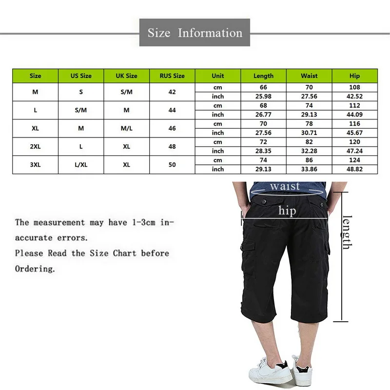 MJartoria Twill эластичные мужские шорты Карго повседневные тренировочные армейские военные мужские многокарманные до икры дышащие шорты