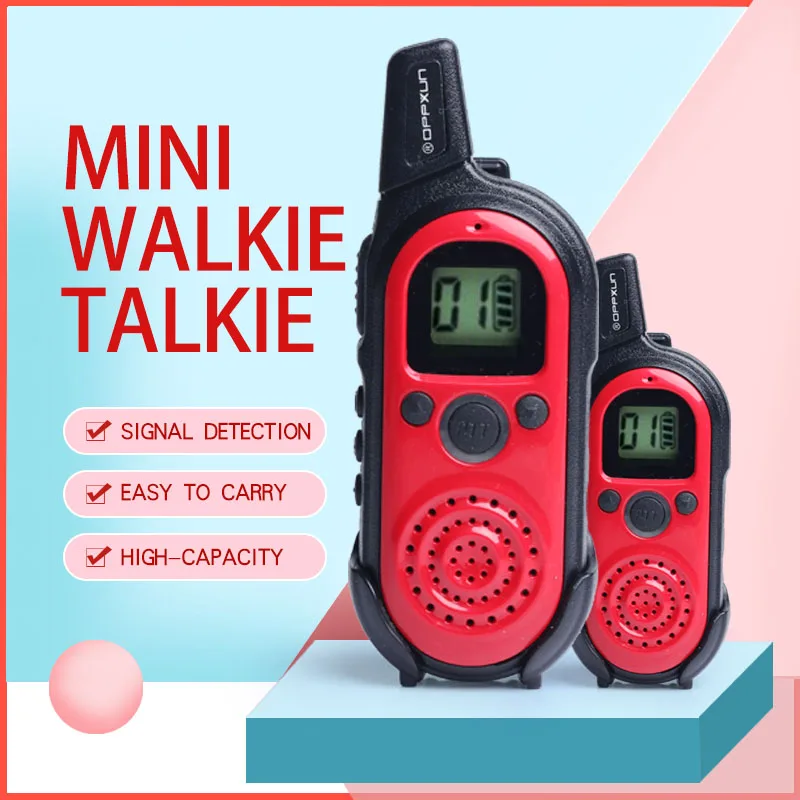 

2pcs OPPXUN OPX-E23 Mini Walkie Talkie Portable Ham Radio Station Children Telefon Headset for Transceiver Two Way Car Telsiz