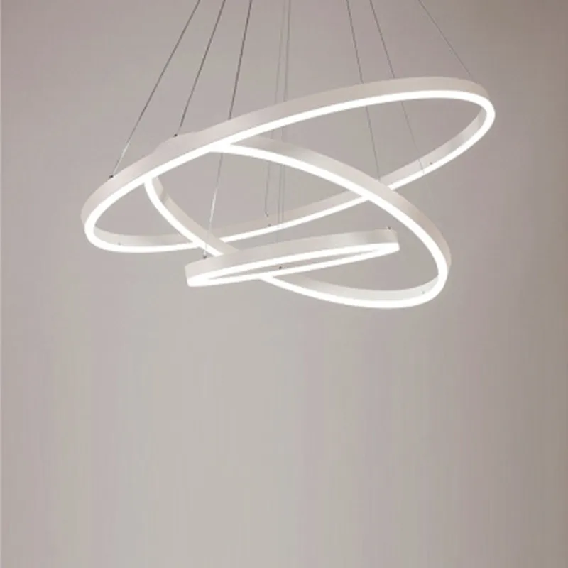 Современная простая индивидуальная Круглая Люстра для гостиной столовой