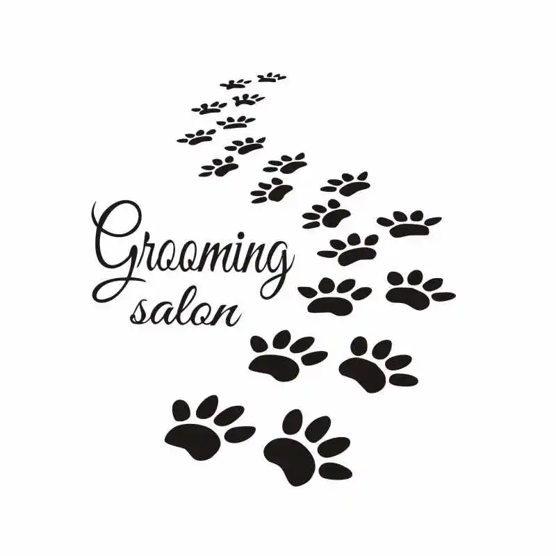 Салон для ухода за собакой Pet Shop стикер наклейка плакаты виниловые настенные художественные наклейки Parede Декор Фреска Pet Shop стикер