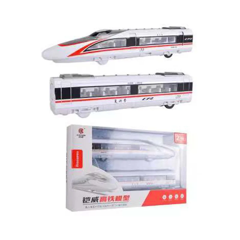 

KAIWEI Toy CHSR CRH High-speed Train Locomotive China Bullet Train Metro Liner Alloy Metal Vehicle with Voice Light Color Box