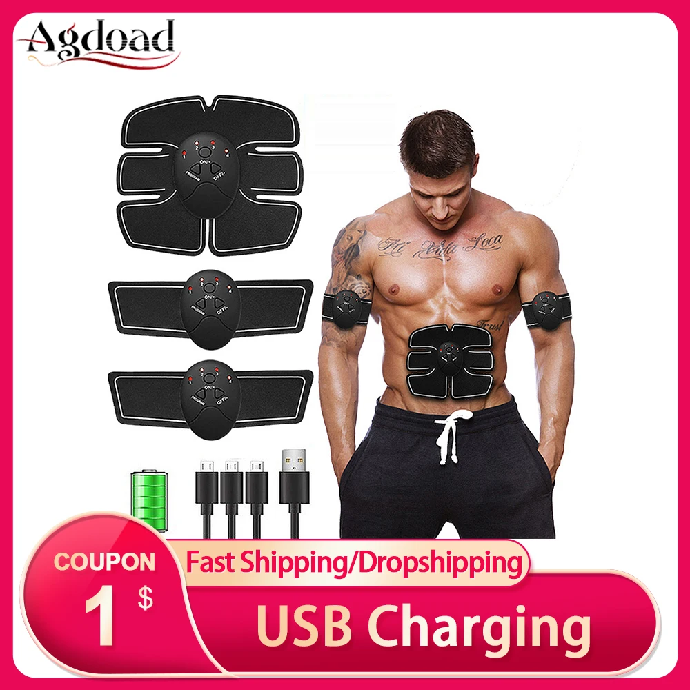 Умный Фитнес тренажер электрический стимулятор мышц EMS ABS вибратор для брюшной