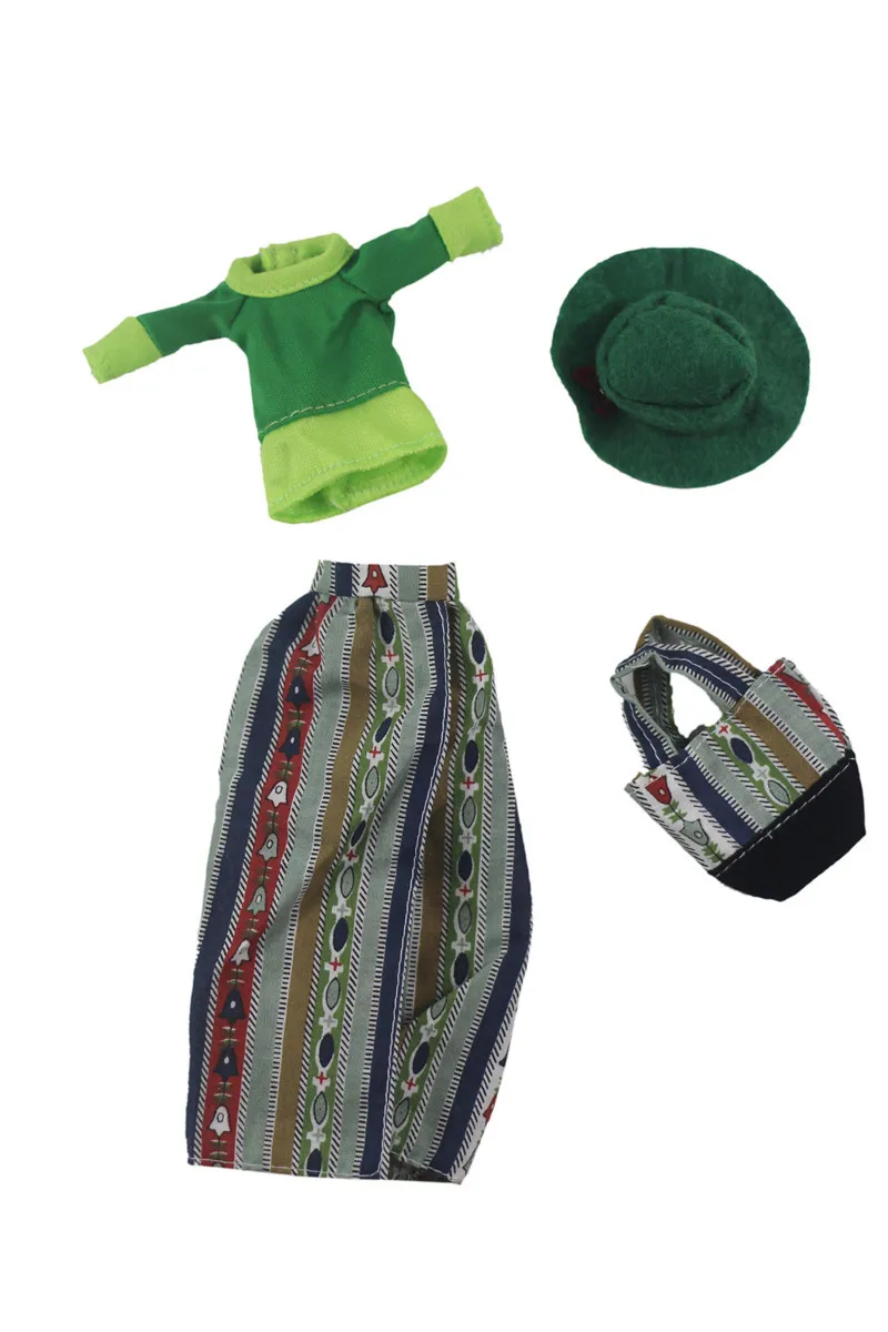 

Paris Fashion Green Dress Outfit Suit Sets for Barbie BJD FR SD Doll Clothes Role Play Accessories Toys for Girl