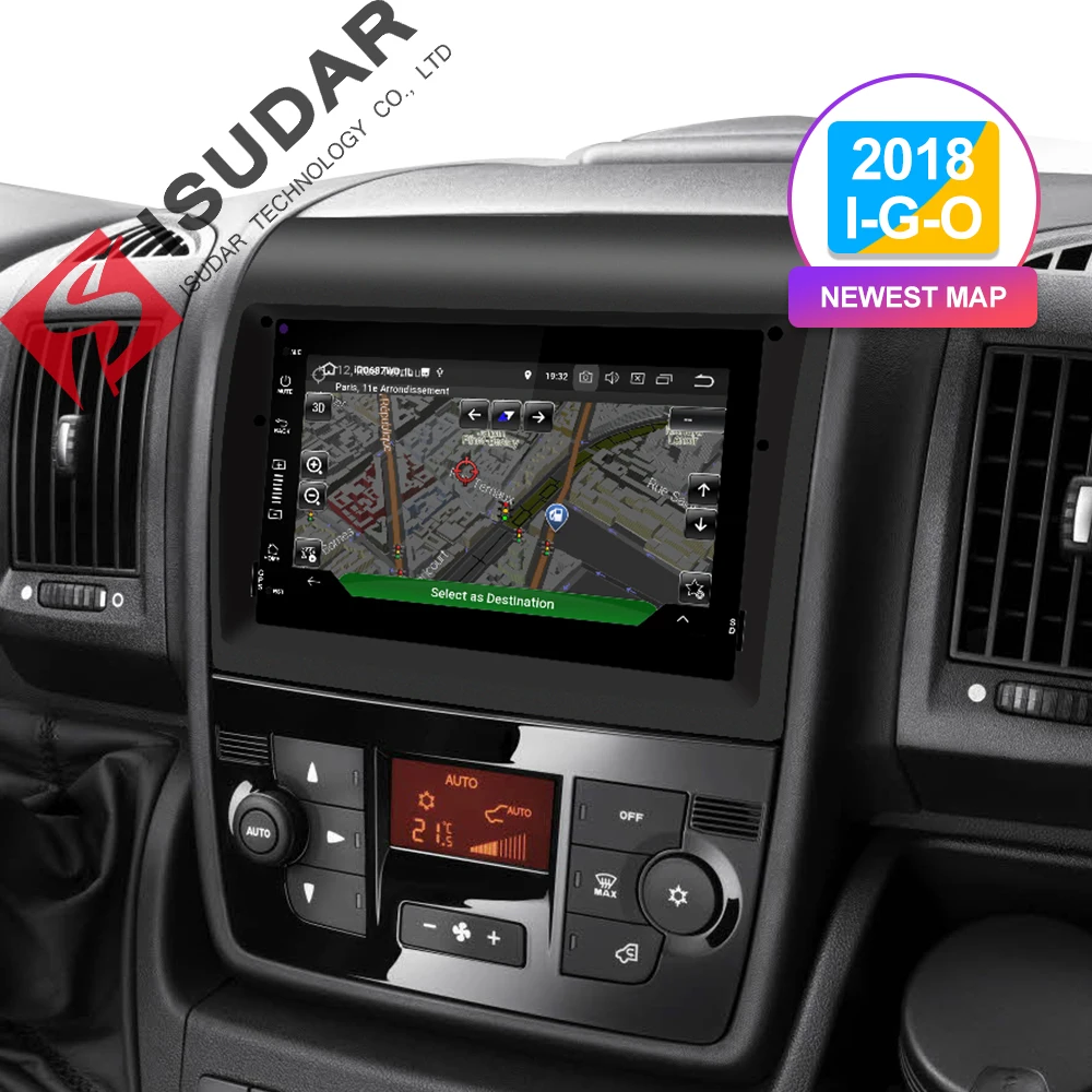 Isudar H80 Автомобильный мультимедийный плеер Android 8 0 2 DIN Авторадио для