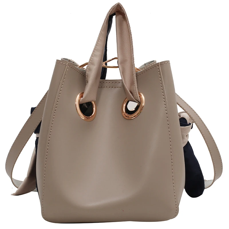 [BXX] Женская Новая Осенняя сумка в стиле ретро сумка-ведро из искусственной кожи