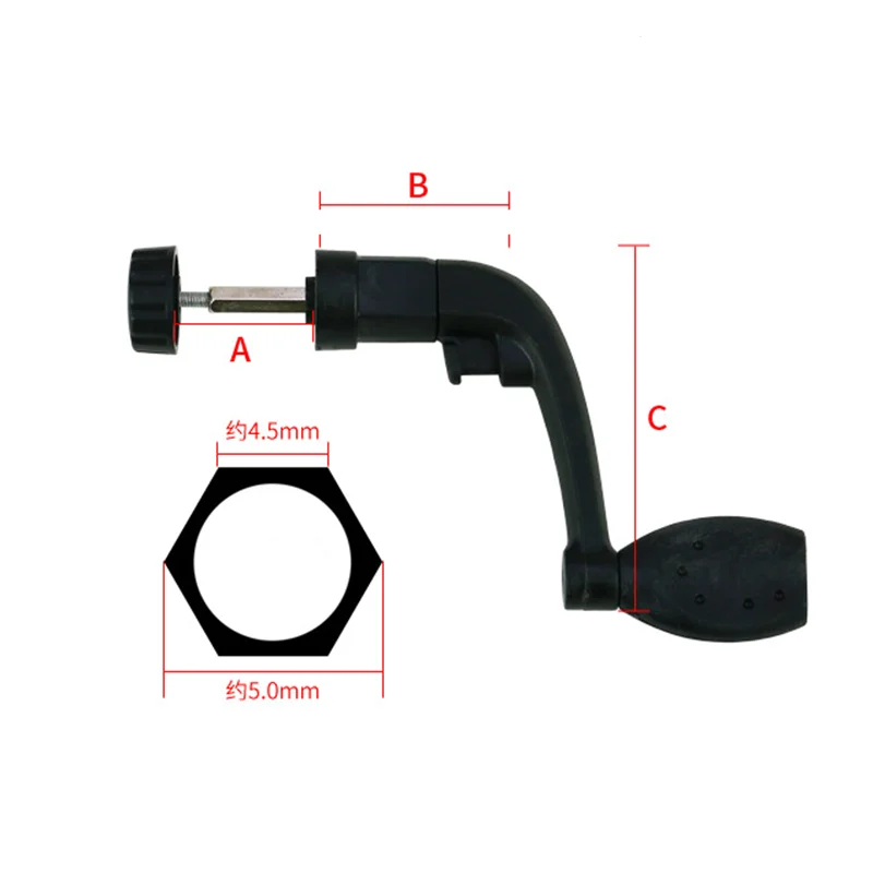 

Universal Plastic Fishing Reel Handle Knob Crank Handle Rock Arm Spinning Wheel Grasp Drop Ship