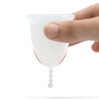 1 шт. медицинская гигиеническая силиконовая менструальная чаша Складная Силиконовая чаша для чистого менструального периода Женская менструальная чаша коллекционная
