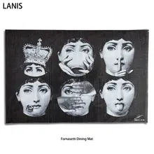 Fornasetti коврик, кухонный стол, чашка, текстилен, коврик, пластиковые салфетки, экологичный, трайвет, мантия, индивидуальные, чайные, вечерние, украшения