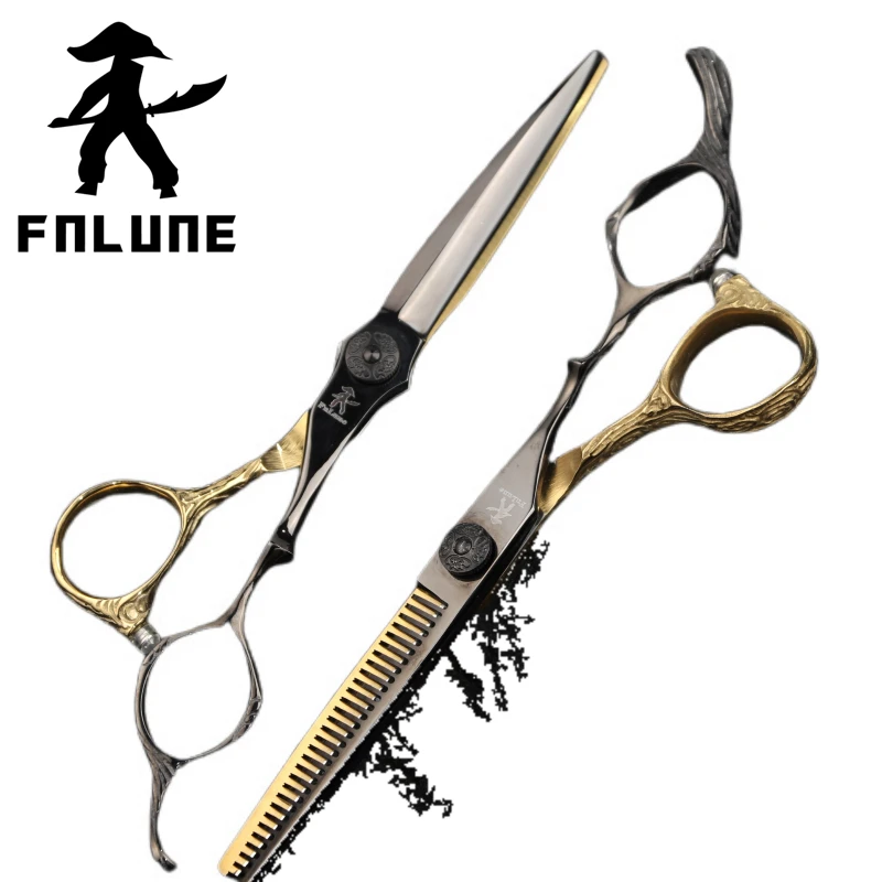 

Fnlune 6.0 Professional Hairdressing Scissors Salon Barber Accessories Haircut Machine Thinning Shear Hairdresser'S Scissors