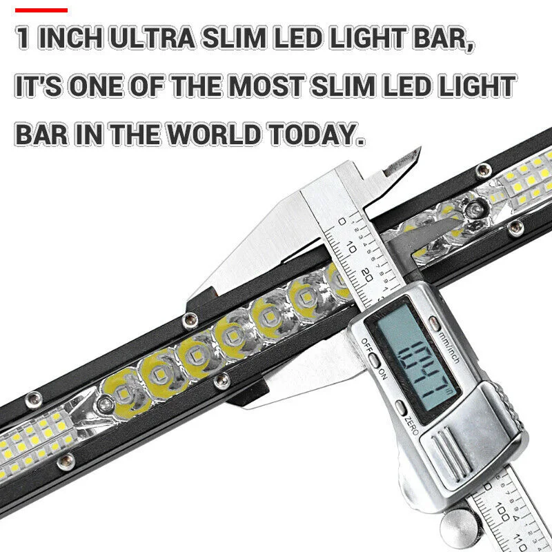 

Accessories LED Light Bar Combination Flood Stainless Steel Ultra-Thin