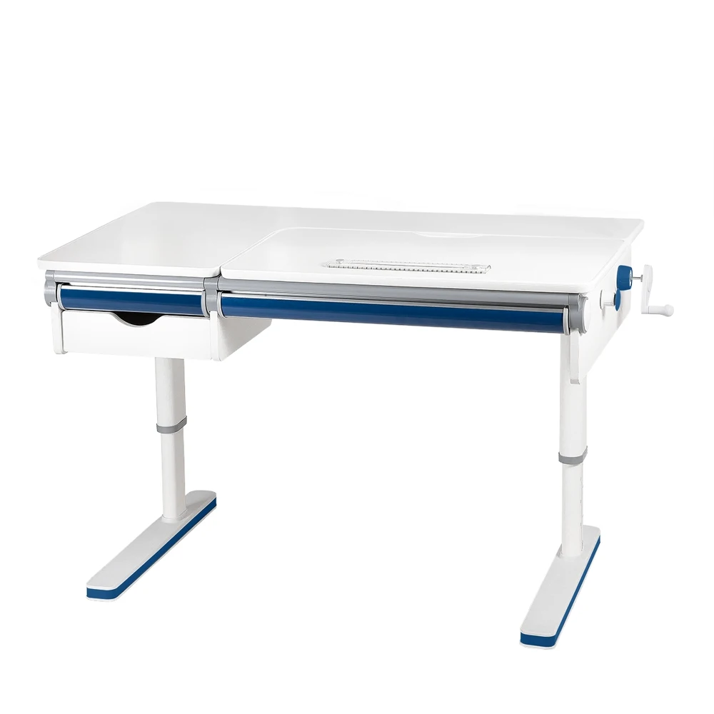Anatomica Premium-40 set school desk + chair drawer gray / blue pink with armata for schools desks furniture study schoolboys schoogirls tables