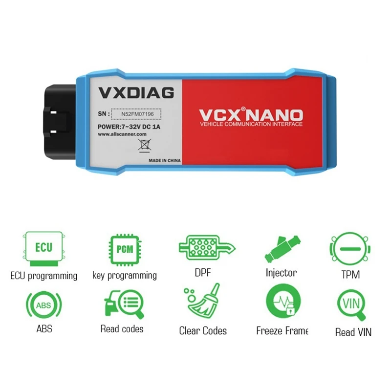 

VXDIAG VCX NANO For Ford IDS V100 Car Diagnostic Tool For Mazda IDS V99 Automotivo Wifi Scanner Programming Tool
