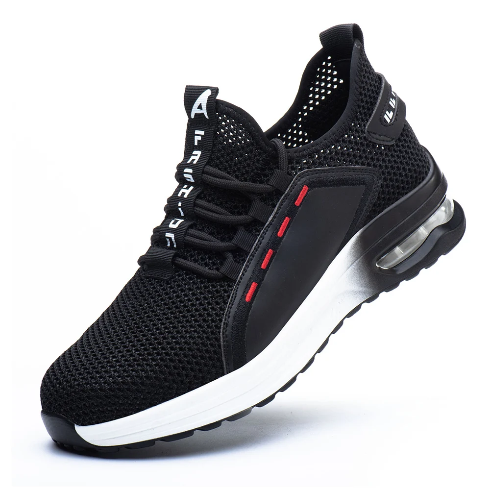 

New Men's Outdoor Breathable Steel Toe Protective Work Shoes Puncture Proof Safety Boots Walking Sneakers Shoes