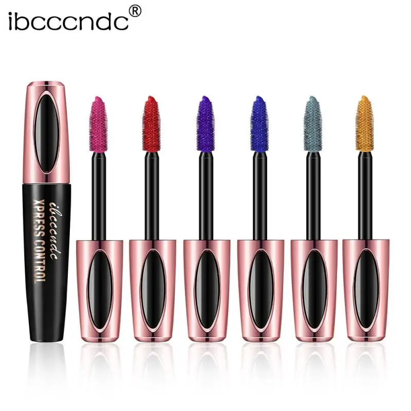 Цветная тушь для ресниц стойкая водостойкая быстро сохнет ресницы подкручивания