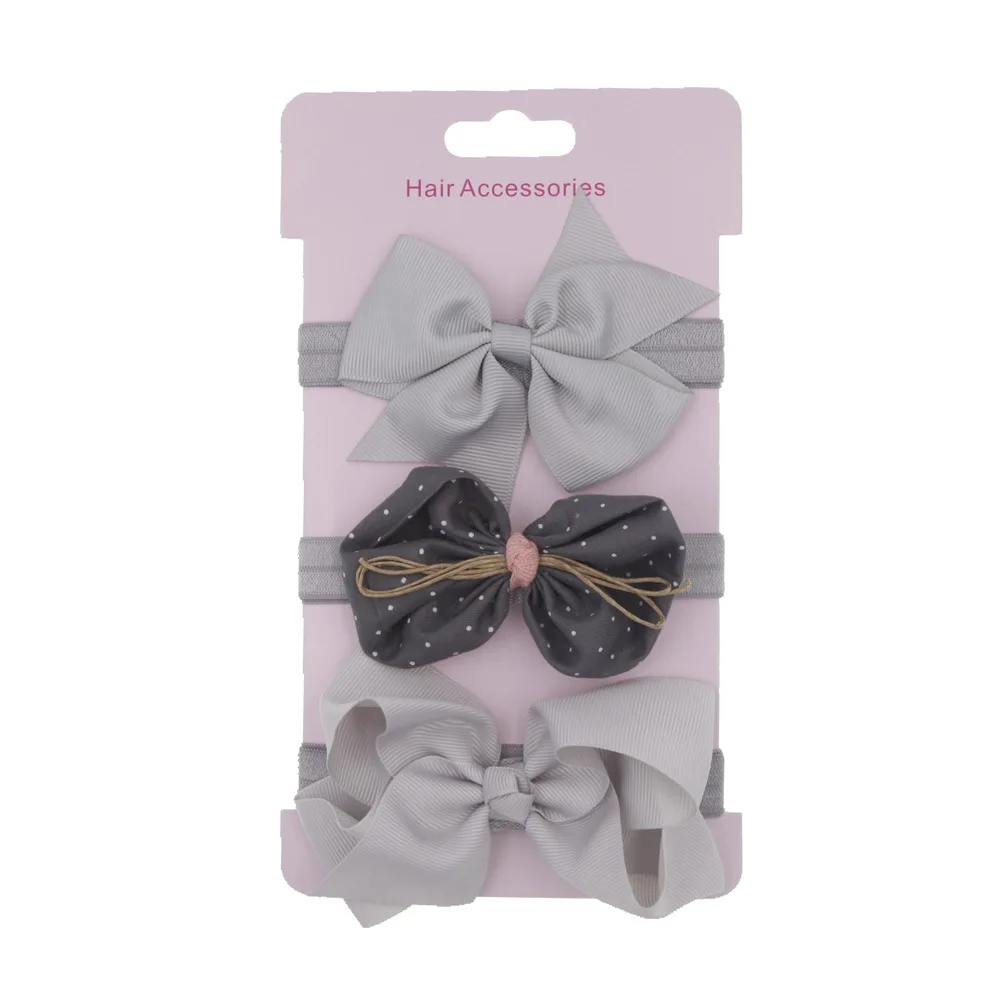 

3PC/Set lovely Children's series Bow knot Head Bands For Baby Sweet Hair Bands Hair Accessories HeadWear Headdress