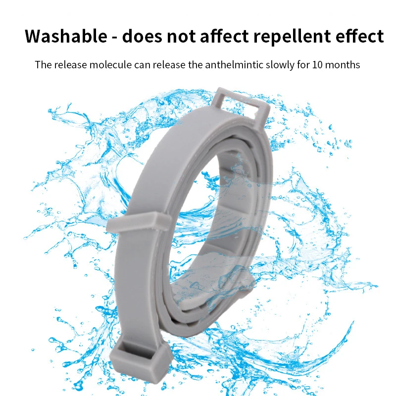 Избавляет от блох клещей ошейник для собак кошек до 10 мес домашних животных