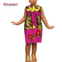 2020 new african kids dashiki traditional cotton dresses clothing matching africa print children dresses wyt394
