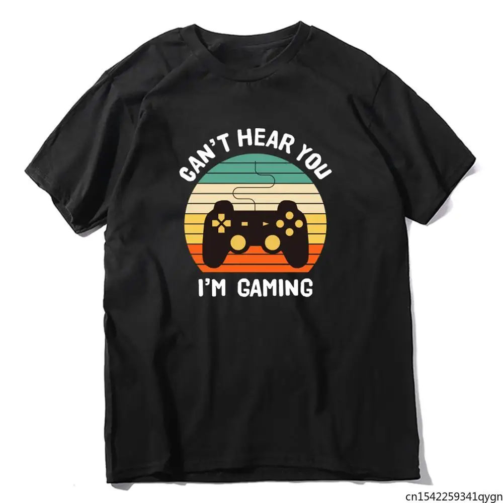 

Unisex I Can't Hear You I'm Gaming Funny Headset Video Game Gamer Funny Men's T-Shirt Women Soft Tee Gift Sweatshirt