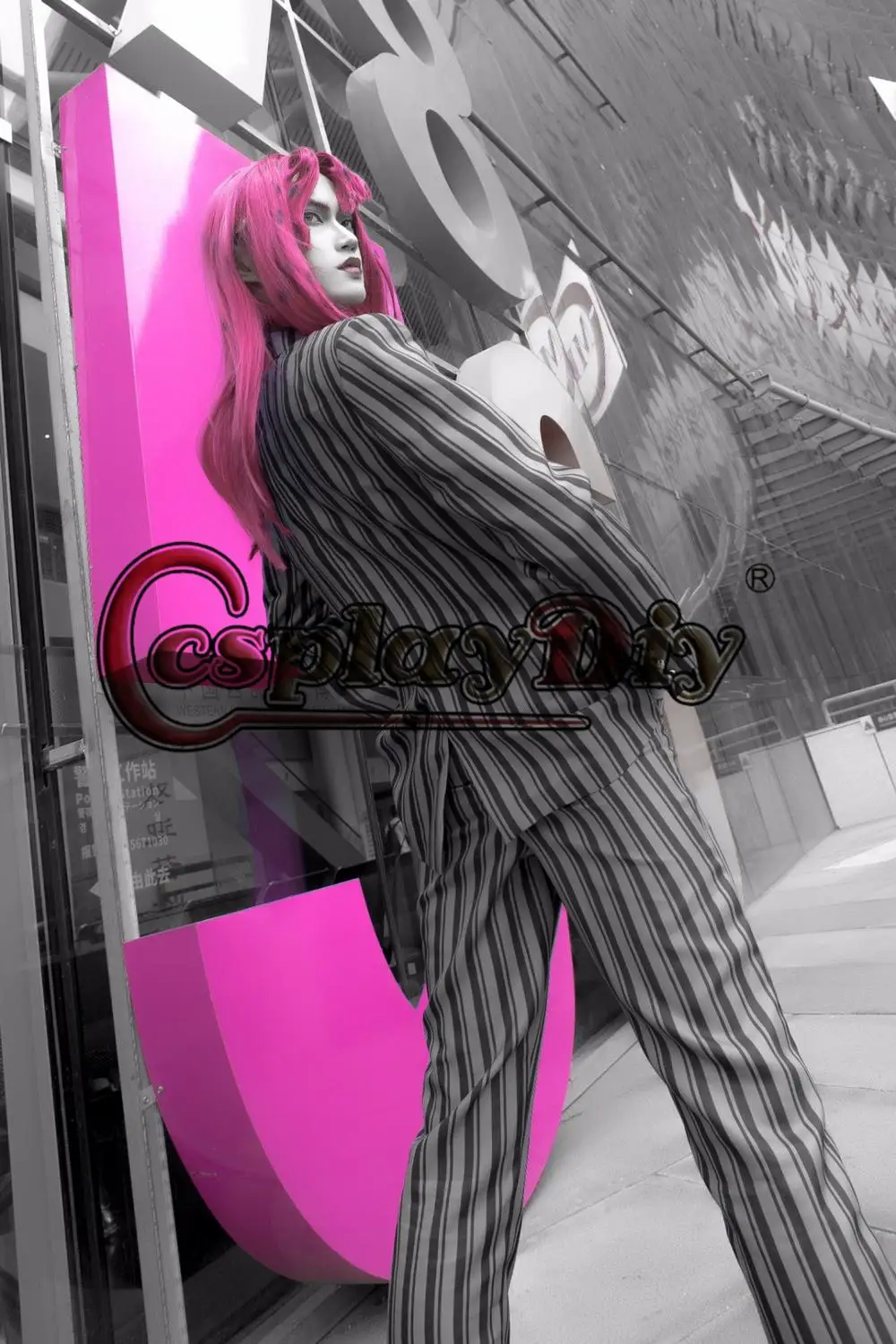 Косплэй diy JoJo невероятное приключение алмаз ломкий Косплэй Diavolo взрослый костюм Для мужчин полный костюм изготовленный на заказ костюм для Хэллоуина