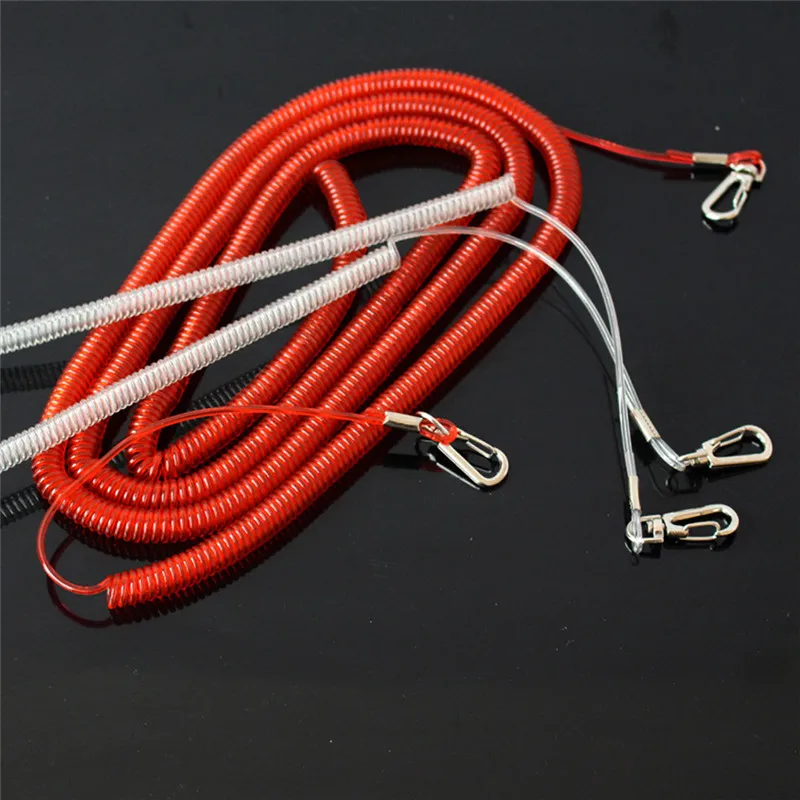 Рыболовный трос ремешок выдвижной спиральный портативный для рыболовных