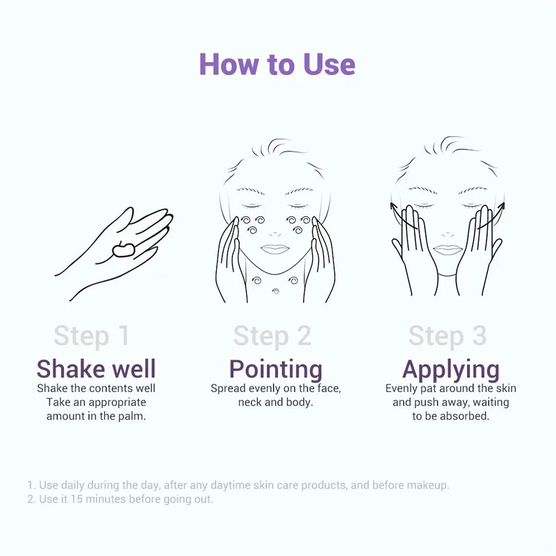 

Purple Uv Whitening Sunscreen Cream Brighten Skin SPF50+++ Face Sunblock Sun Protect Solar Moisturizing Daily Care 40ml