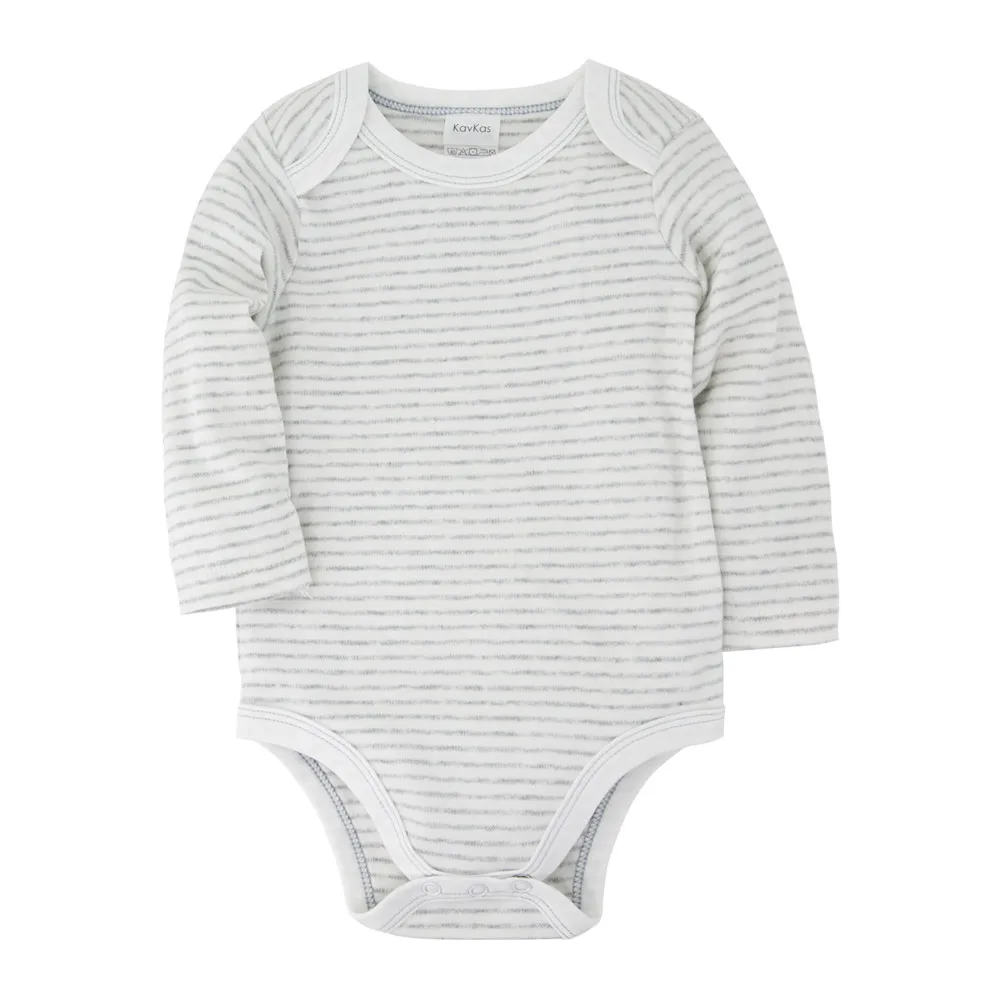 Боди для новорожденных мальчиков и девочек черно-белые полосатые боди с длинными
